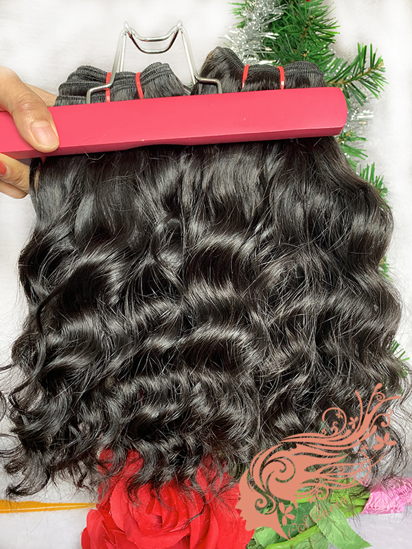 Csqueen Mink hair Majestic Wave 2 Bundles with 13 * 4 Transparent lace Frontal Unprocessed hair